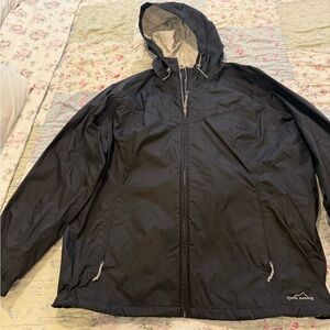 Eddie Bauer Black Raincoat for women
